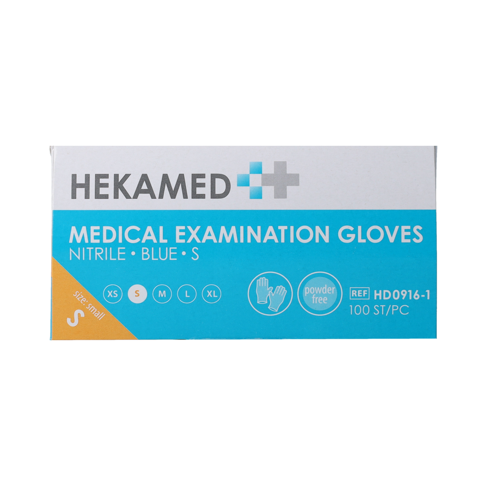 Hekamed Handschoenen soft nitrile S 100.00 Stuks