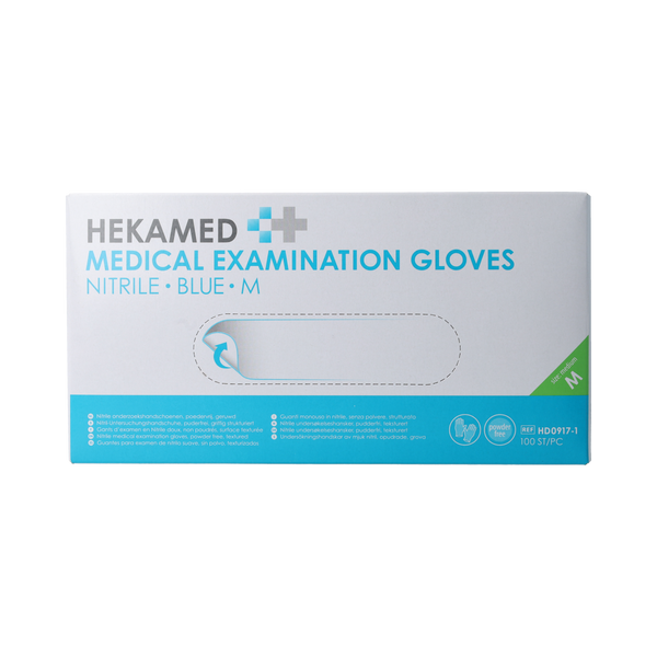 Hekamed Handschoenen soft nitrile M 100.00 Stuks
