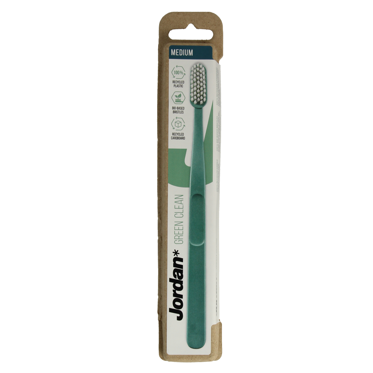Jordan Tandenborstel green clean medium 1.00 Stuks