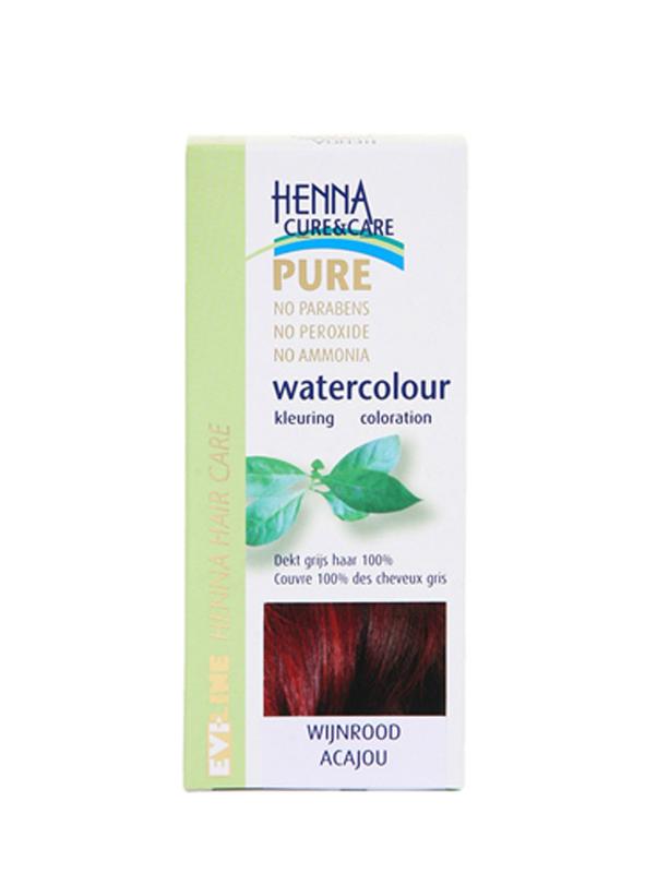 Henna Cure&Care Watercolour wijnrood  5 Gram