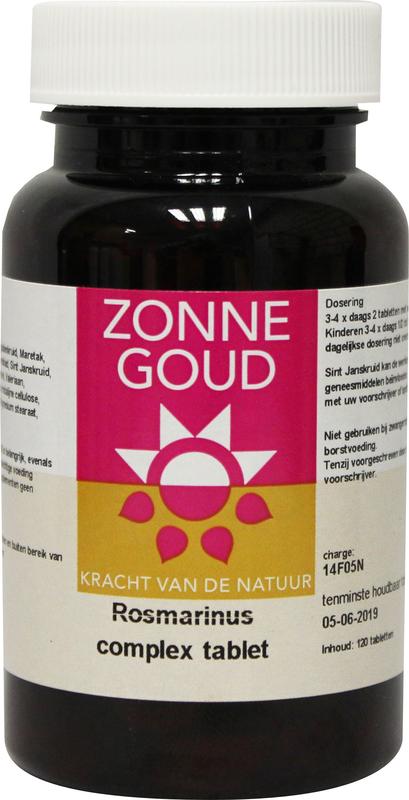 Zonnegoud Rosmarinus complex 120 Tabletten