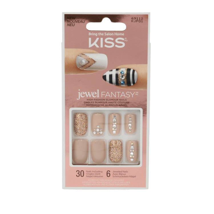 Kiss Jewel fantasy nails empress  1 Stuks