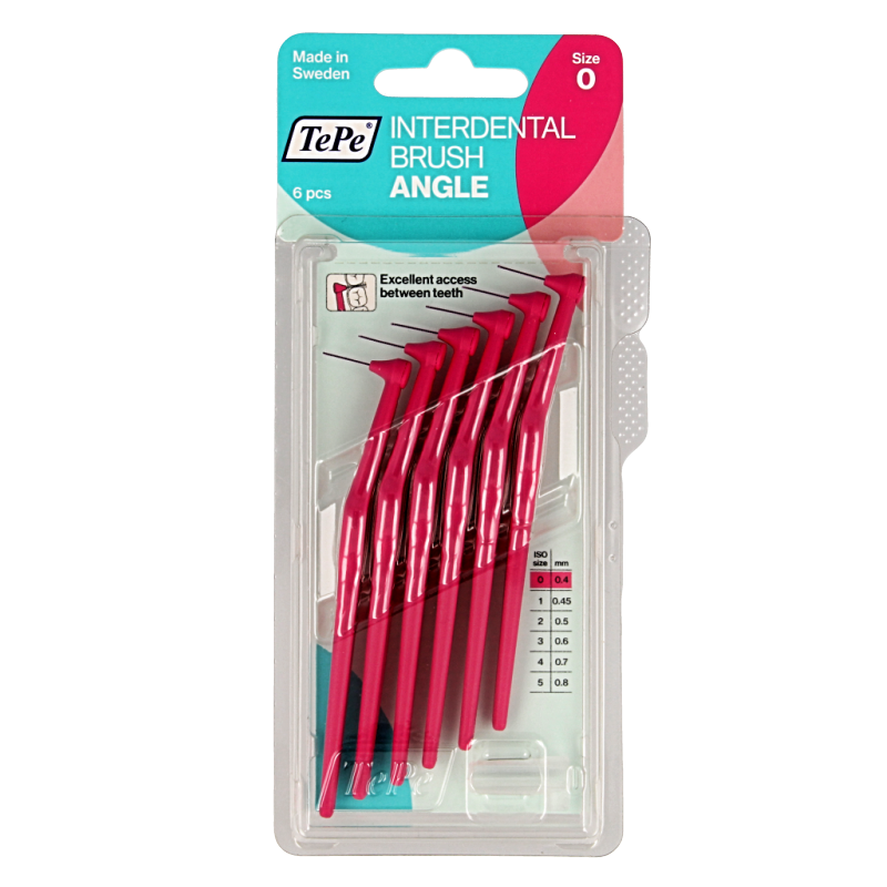 TePe Angle roze 0.4 mm 6 Stuks