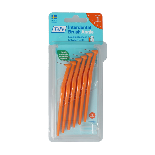 TePe Angle oranje 0.45 mm size 1 6 Stuks