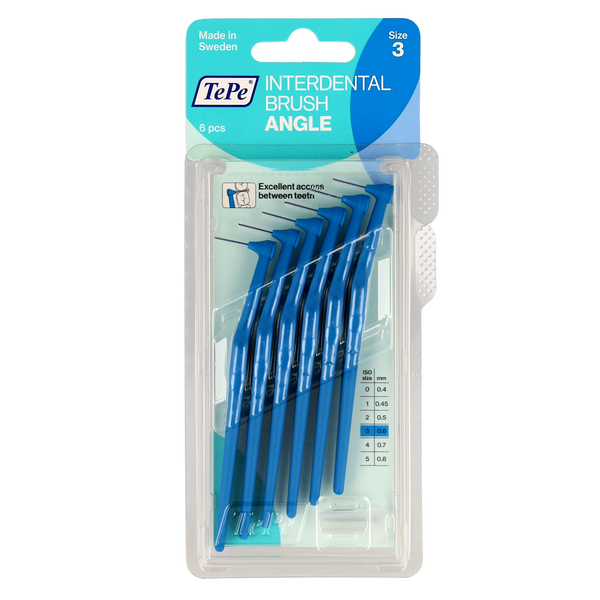 TePe Angle blauw 0.6 mm maat 3 6.00 Stuks