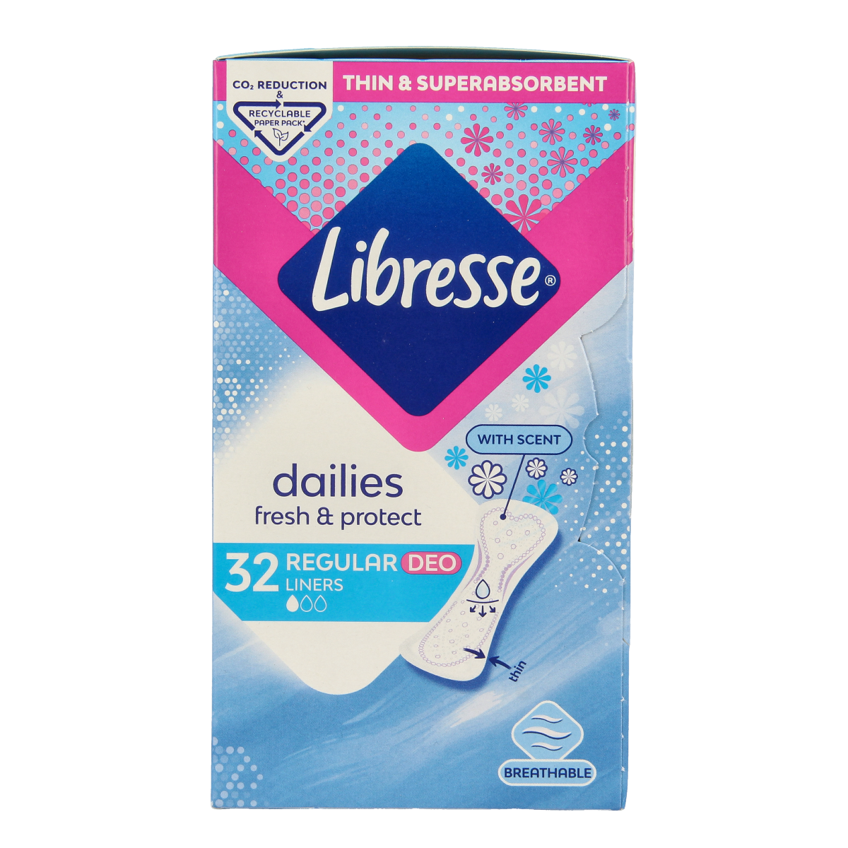Libresse Inlegkruisjes daily fresh normaal deo fresh 32.00 Stuks
