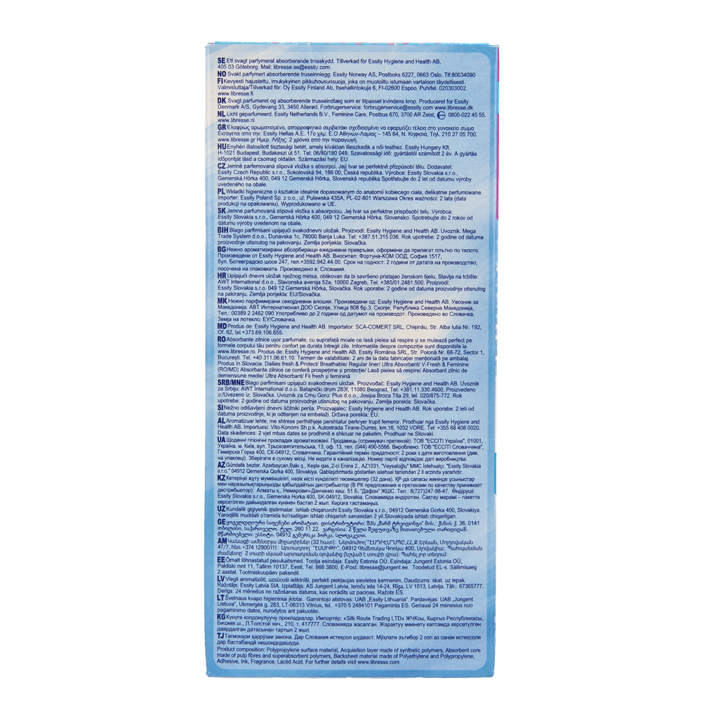 Libresse Inlegkruisjes daily fresh normaal deo fresh 32.00 Stuks