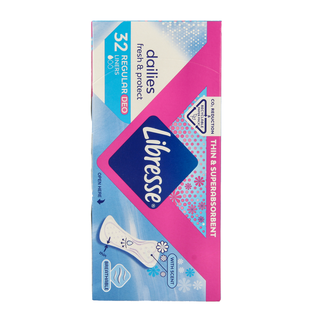 Libresse Inlegkruisjes daily fresh normaal deo fresh 32.00 Stuks