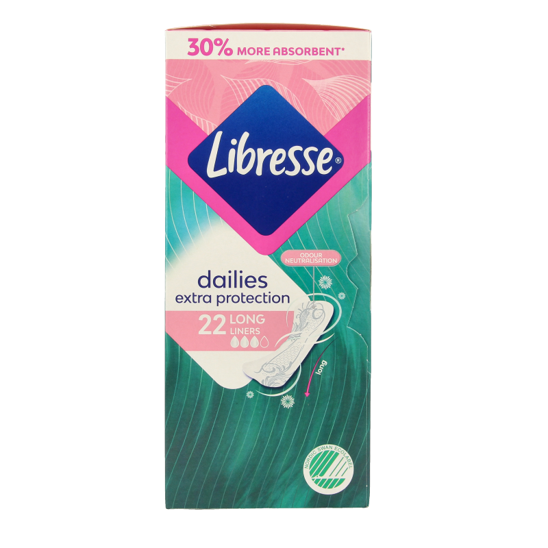 Libresse Inlegkruisjes extra protect long 22 Stuks