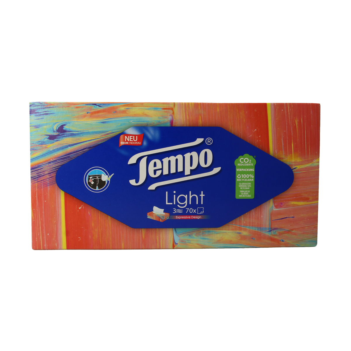 Tempo Tissue box light 3-laags 70.00 Stuks