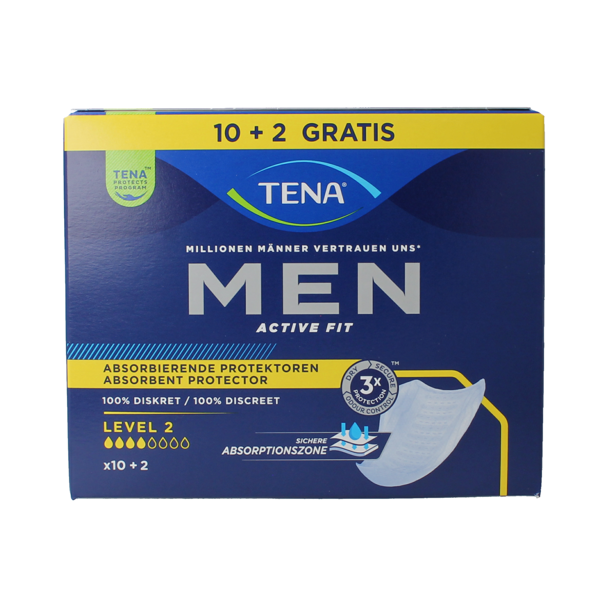 Tena Men active fit L2 12.00 Stuks