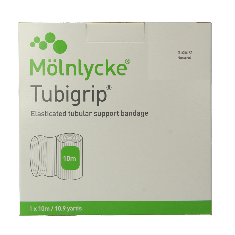 Tubigrip Elastisch buisverband C 10m x 6.75cm wit 1443 1 Stuks