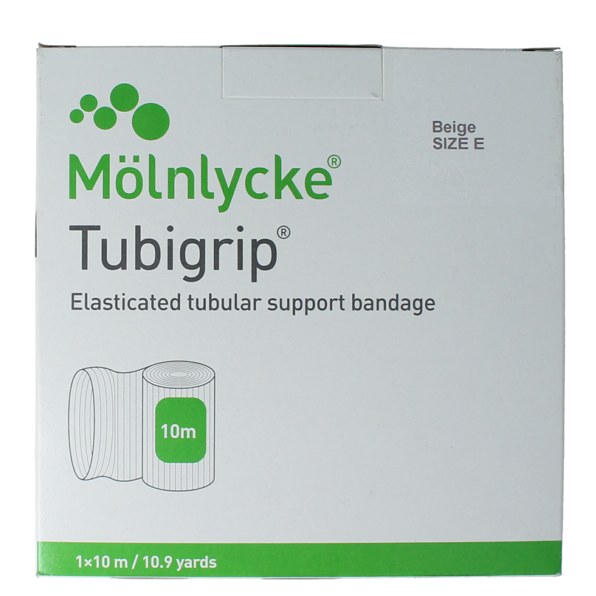 Tubigrip Elastisch buisverband E 10m x 8,75cm huidkleur 1.00 Stuks