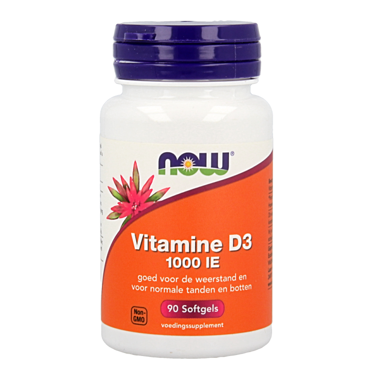 NOW Vitamine D3 1000IE 90 Softgels