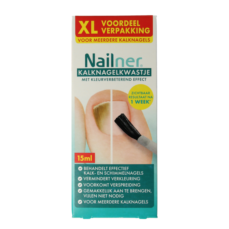 Nailner Kalknagelkwast 2-in-1 XL 15 Milliliter