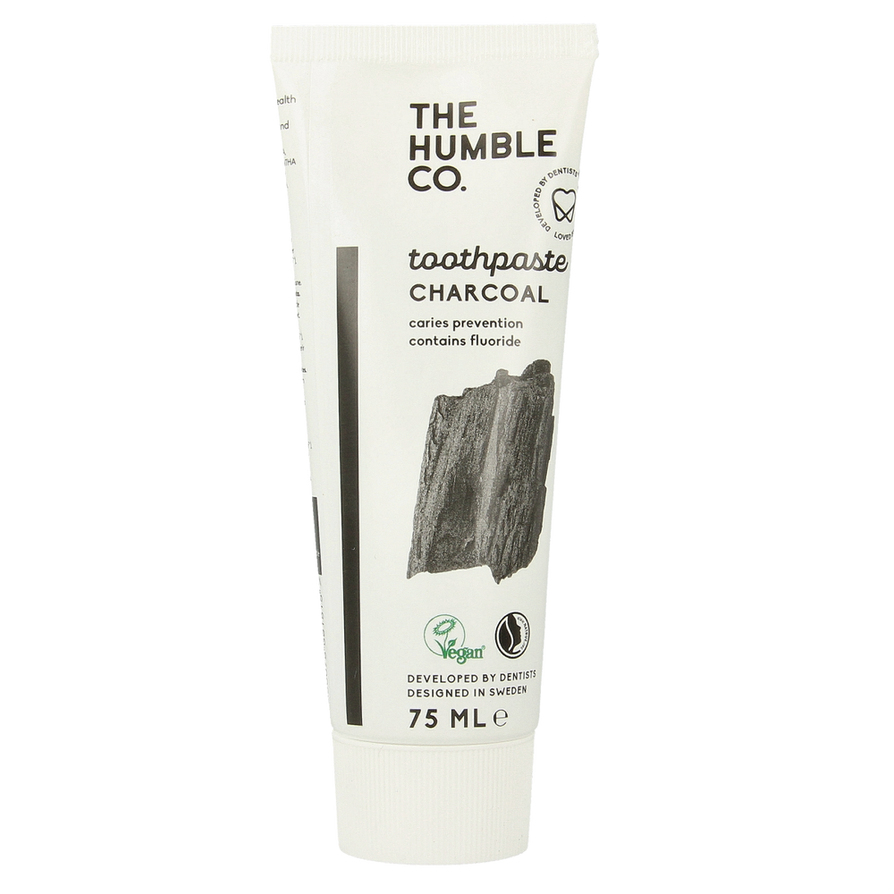 The Humble Co Tandpasta natural charcoal 75.00 Milliliter