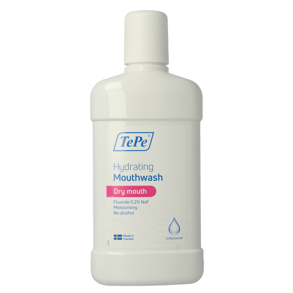 TePe Hydraterende mondspoeling droge mond unflavoured 500.00 Milliliter