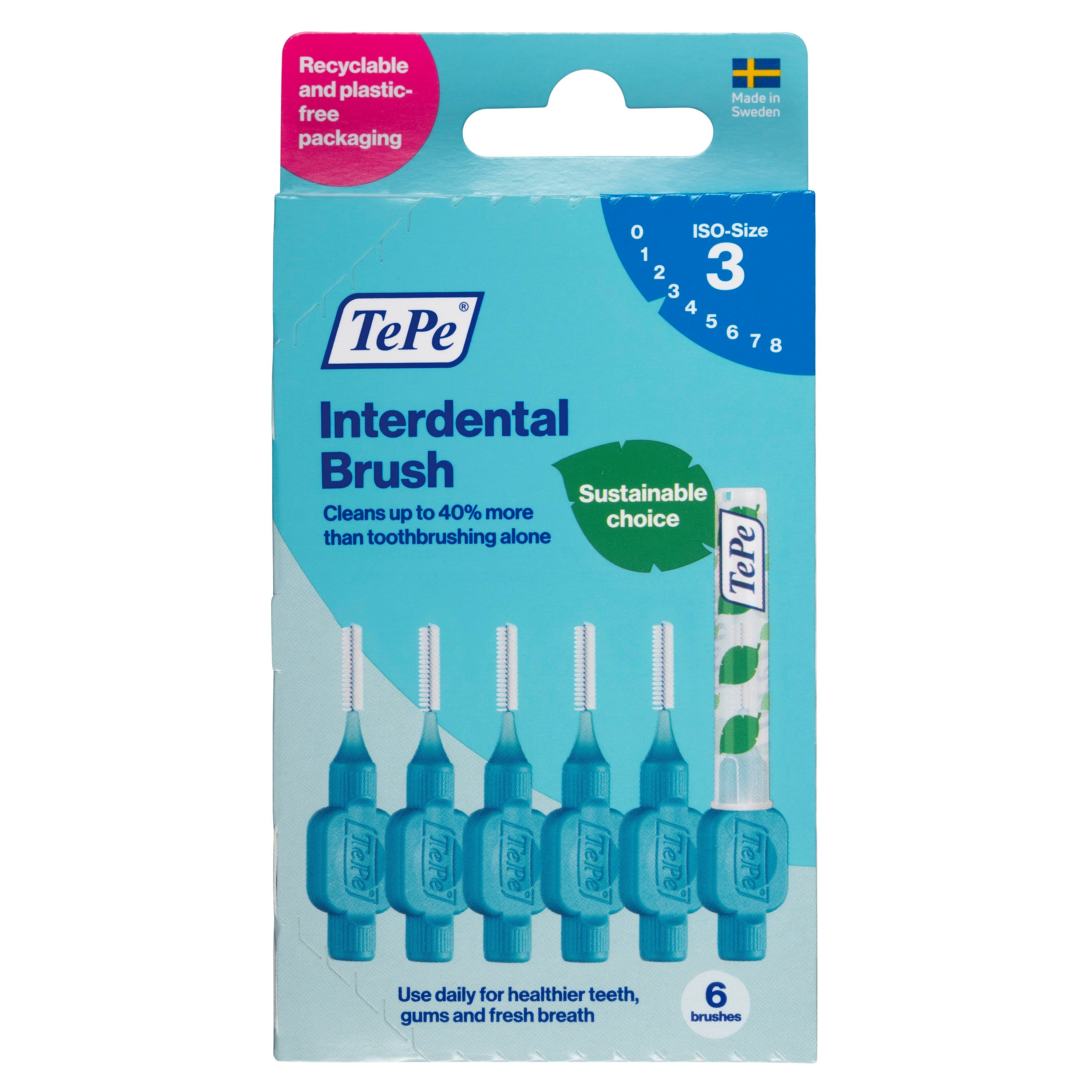 TePe Interdentale ragers original blauw 0,6mm maat 3 6 Stuks