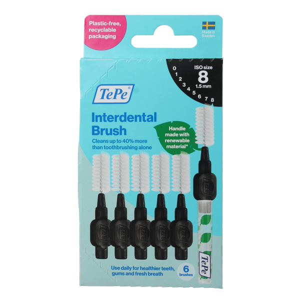 TePe Interdentale ragers original zwart 1,5mm maat 8 6.00 Stuks