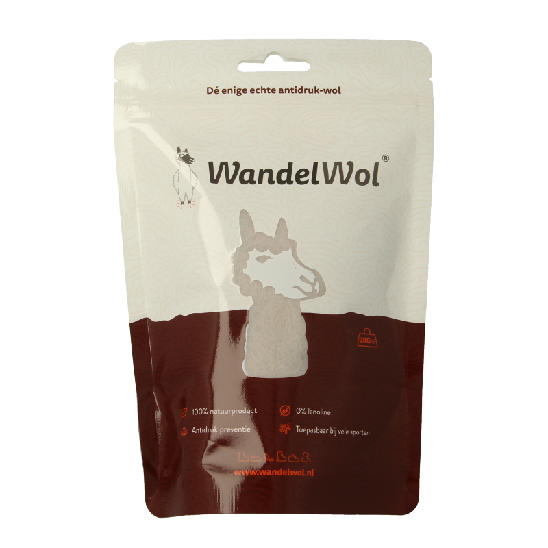 Wandelwol Antidruk-wol lanolinevrij 20 Gram