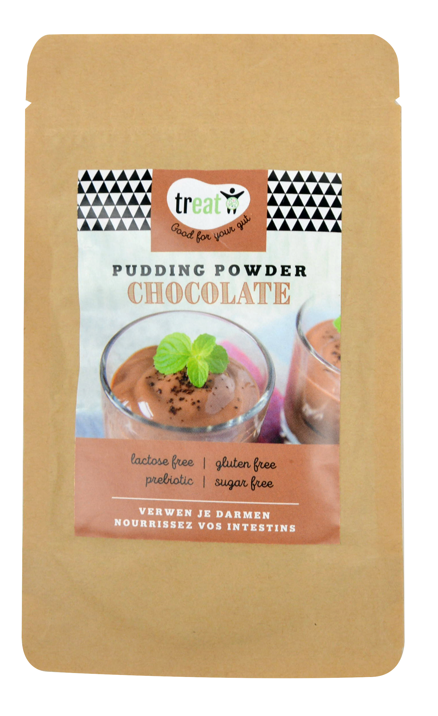 Treat Chocolade pudding poeder glutenvrij 30.00 Gram
