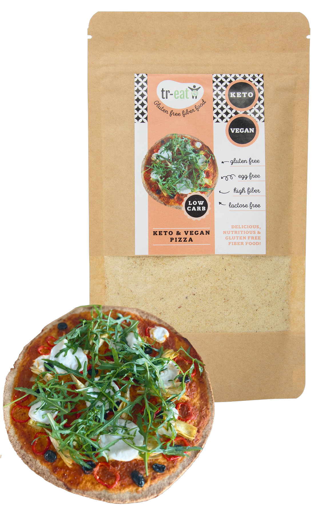 Treat Pizza keto & vegan glutenvrij 155.00 Gram