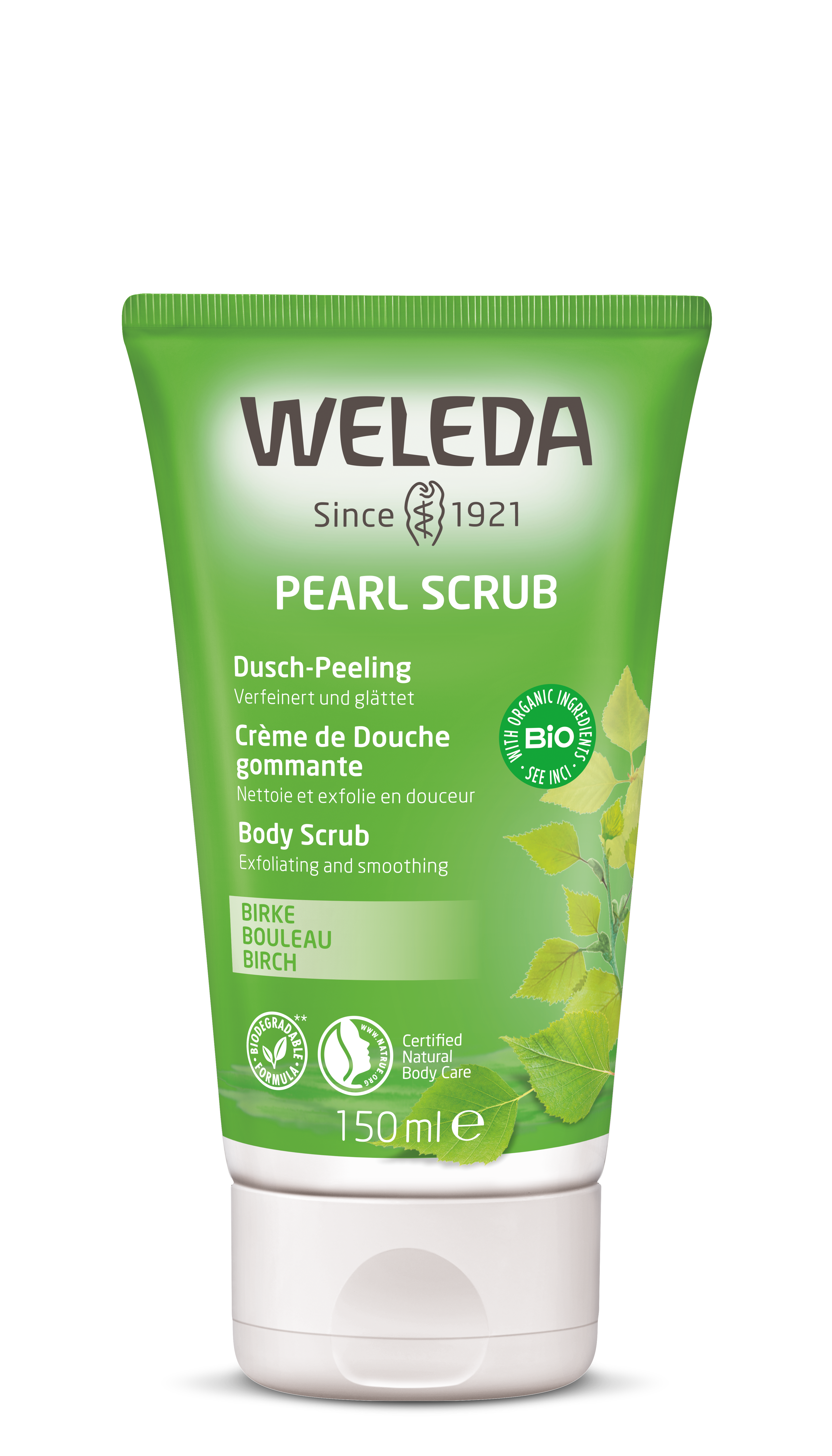 Weleda Berken douche scrub 150.00 Milliliter