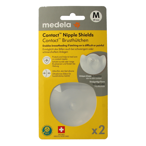 Medela Contact tepelhoedjes maat M 1.00 Paar