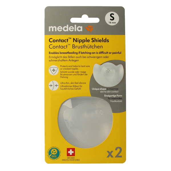 Medela Contact tepelhoedjes maat S 1.00 Paar