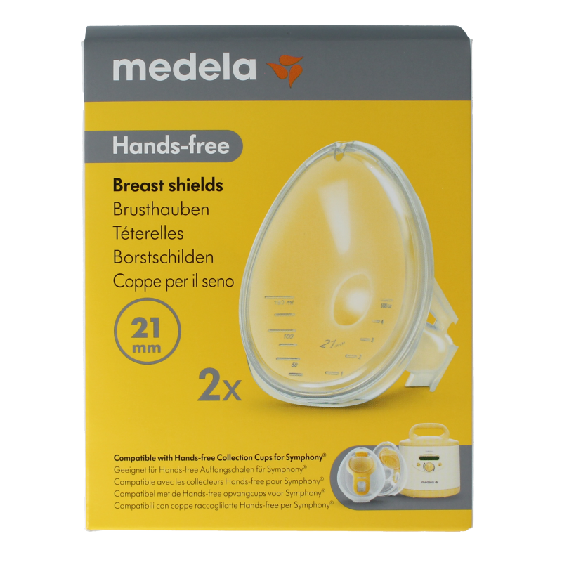 Medela Handsfree borstschild Symphony maat L 21mm 1 Stuks
