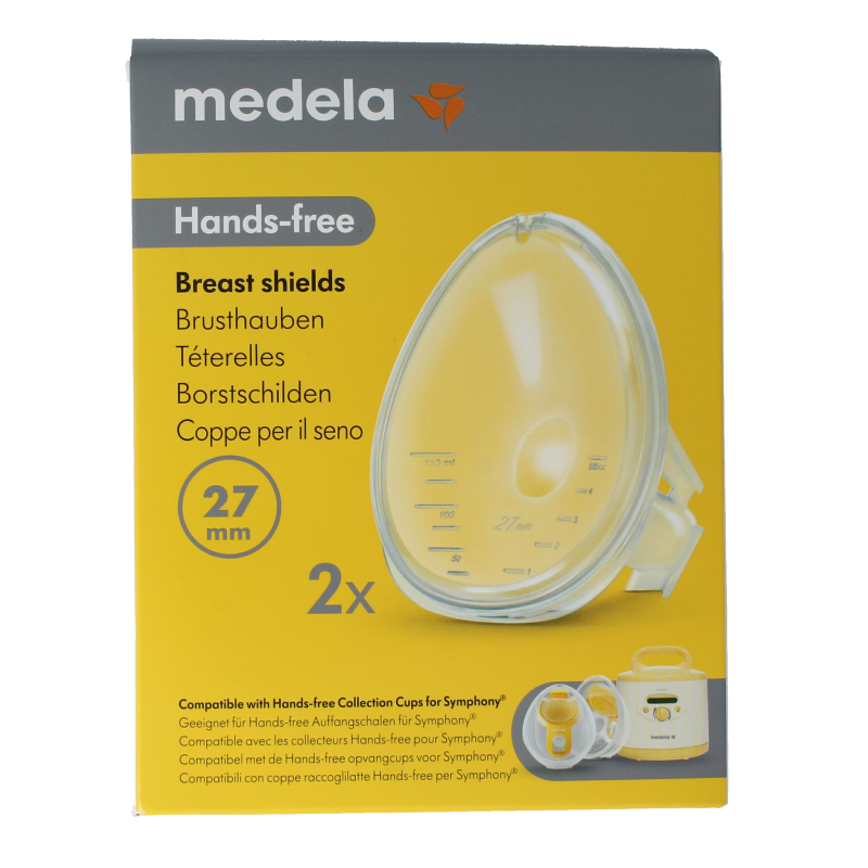 Medela Handsfree borstschild Symphony maat S 27mm 1 Stuks