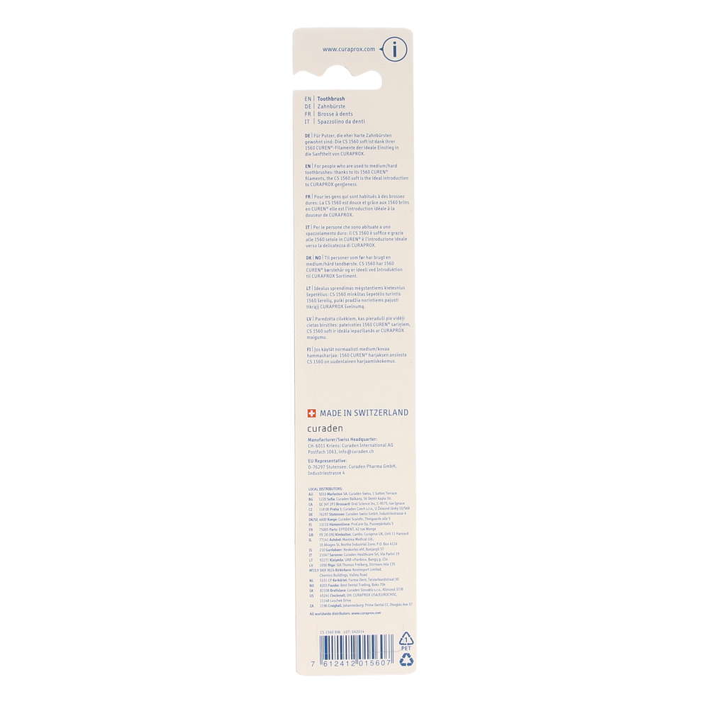 Curaprox Tandenborstel CS 1560 soft assorti 1.00 Stuks