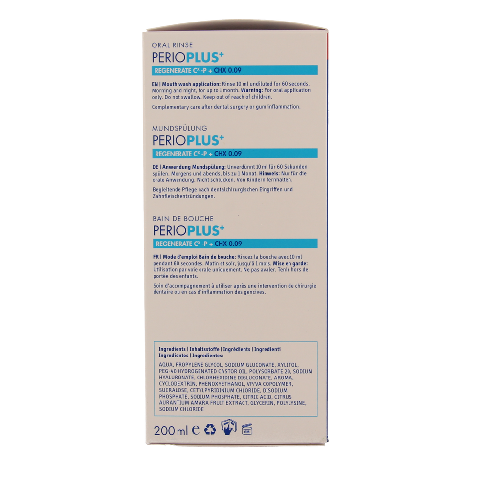 Curaprox Perio plus+ regenerate CHX 0.09 mondspoeling 200.00 Milliliter