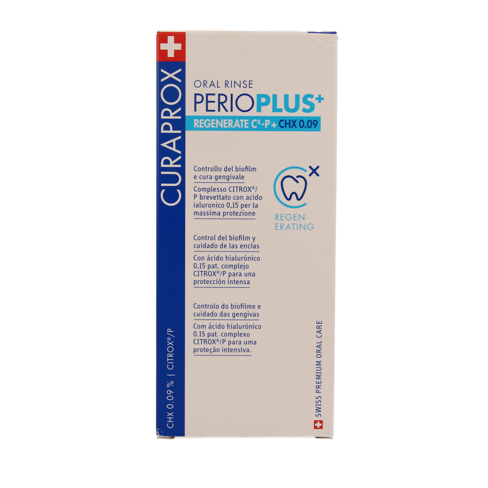 Curaprox Perio plus+ regenerate CHX 0.09 mondspoeling 200.00 Milliliter