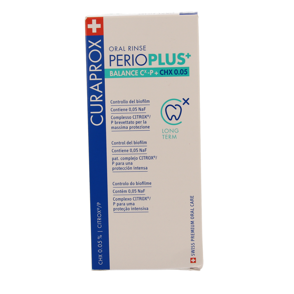 Curaprox Perio plus+ balance CHX 0.05 mondspoeling 200.00 Milliliter