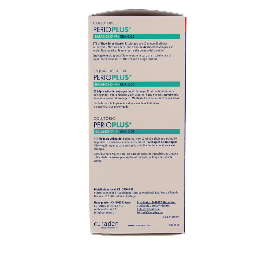 Curaprox Perio plus+ balance CHX 0.05 mondspoeling 200.00 Milliliter
