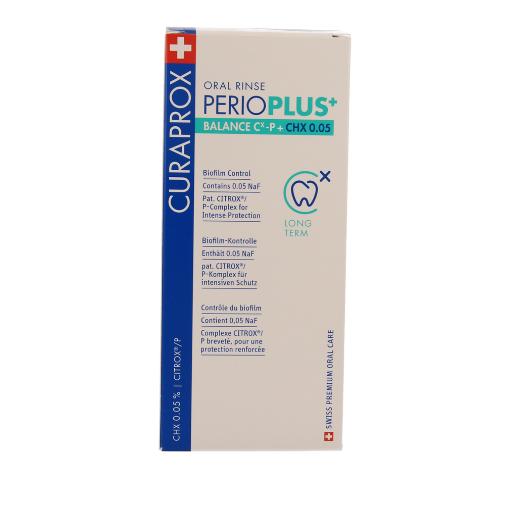 Curaprox Perio plus+ balance CHX 0.05 mondspoeling 200.00 Milliliter