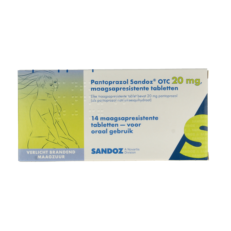 Sandoz Pantoprazol 20mg 14 Stuks