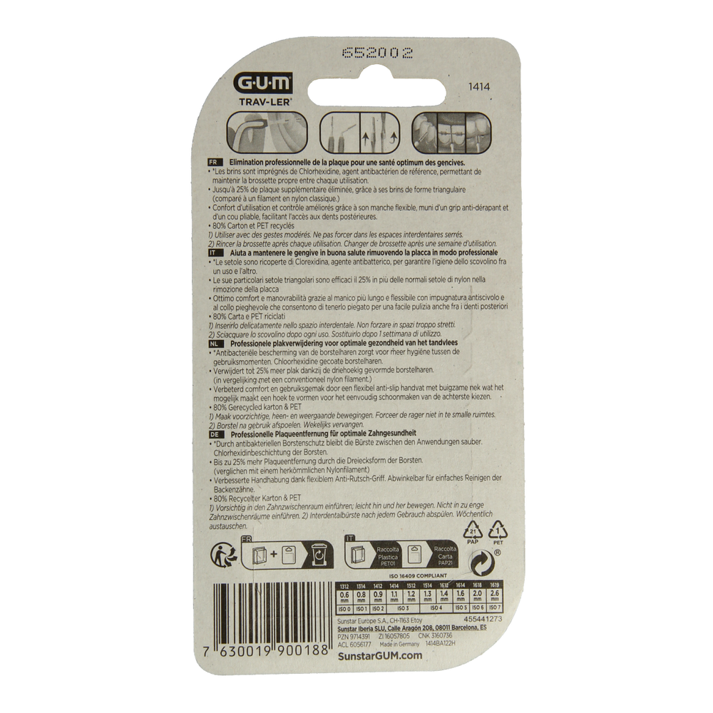 GUM Trav-ler rager 1.1 mm (groen) 6.00 Stuks