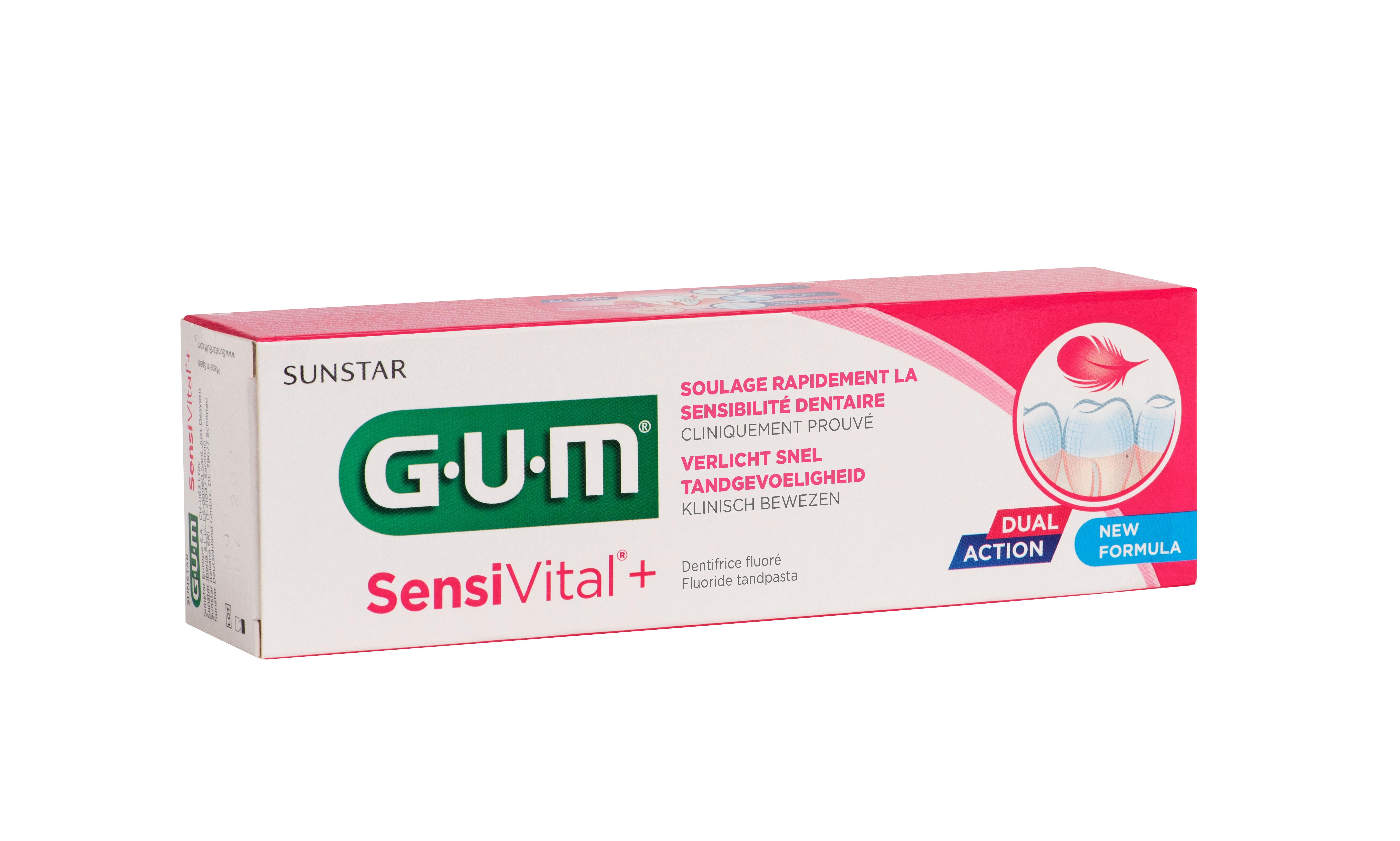 GUM Sensivital+ tandpasta 75.00 Milliliter