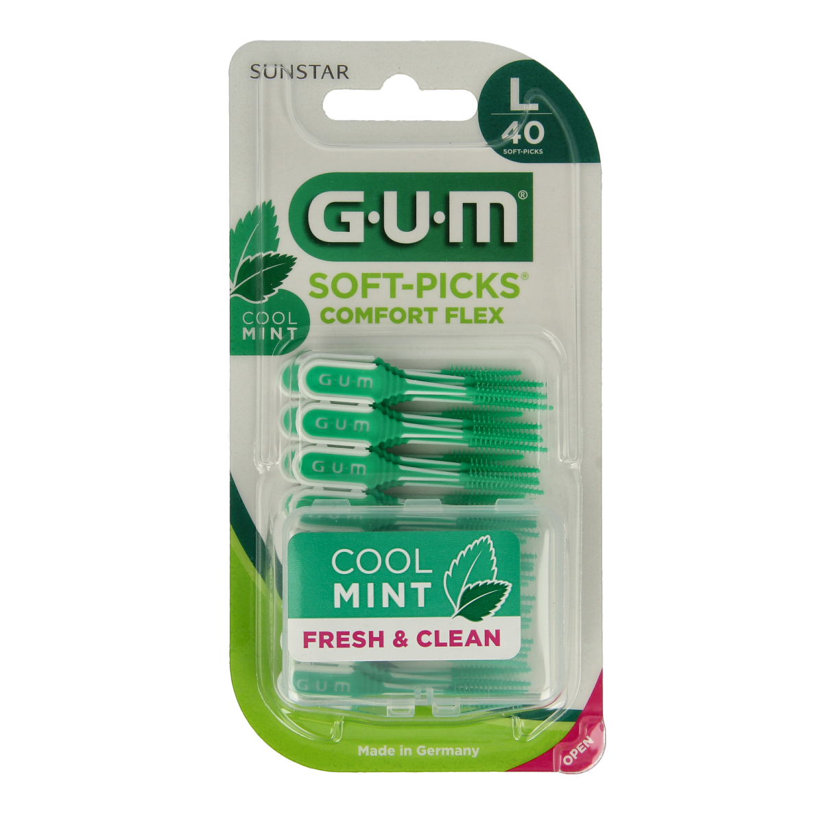 GUM Soft picks comfort flex mint large 40.00 Stuks