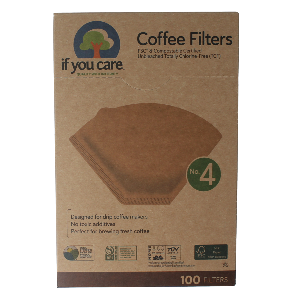 If You Care Koffiefilters no. 4 100.00 Stuks