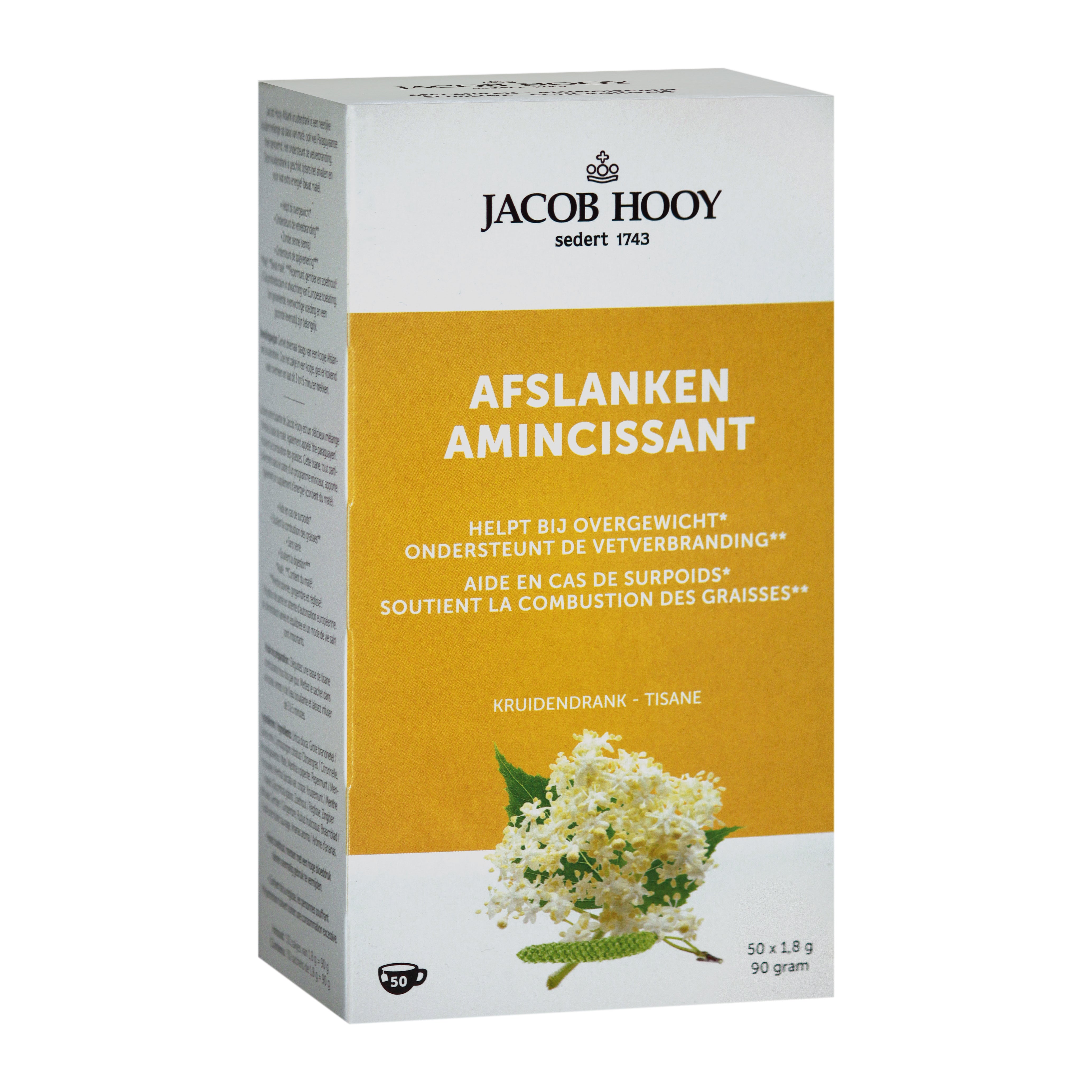 Jacob Hooy Ideaal gewicht afslank kruidendrank theezakjes 50.00 Zakjes