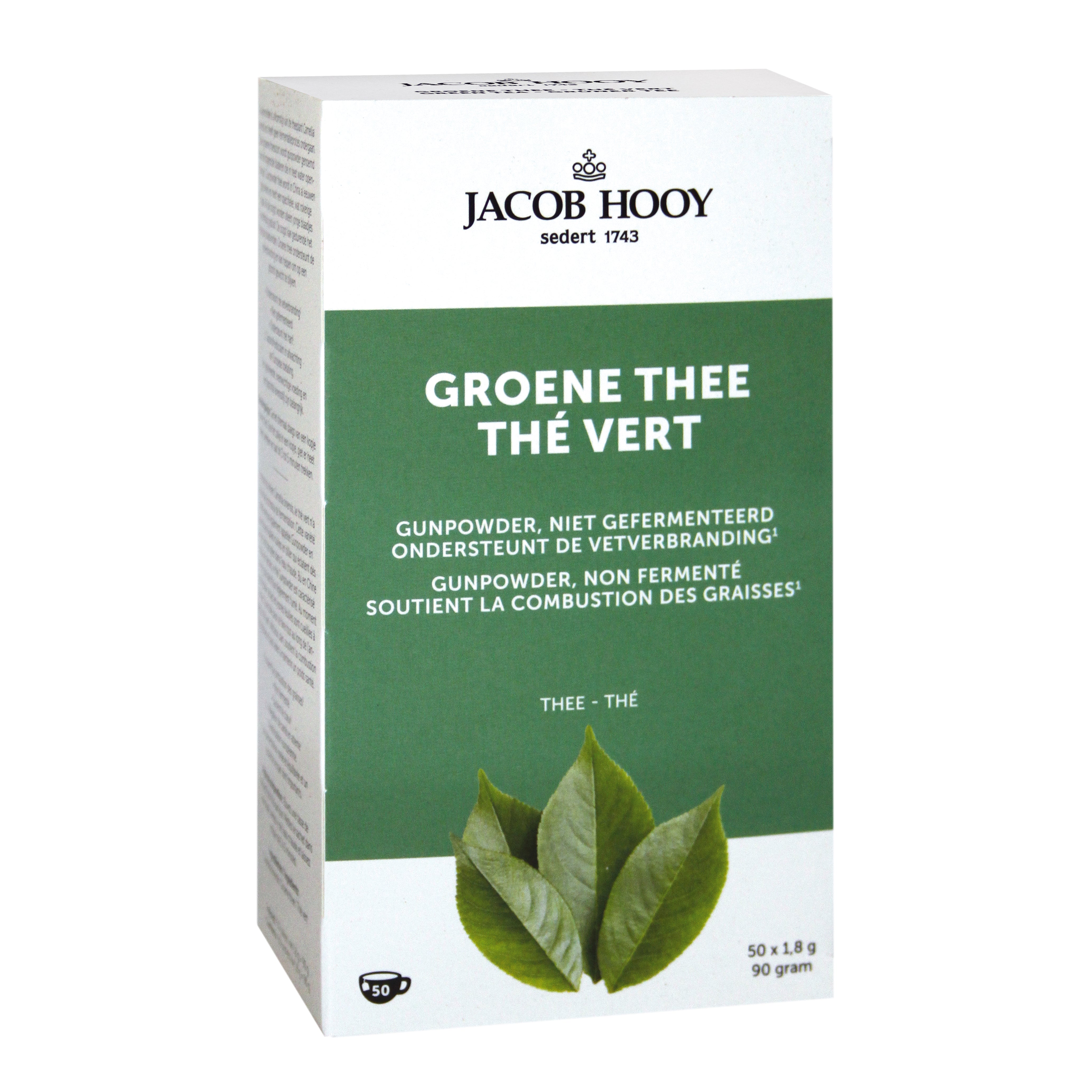 Jacob Hooy Groene thee zakjes 50.00 Zakjes