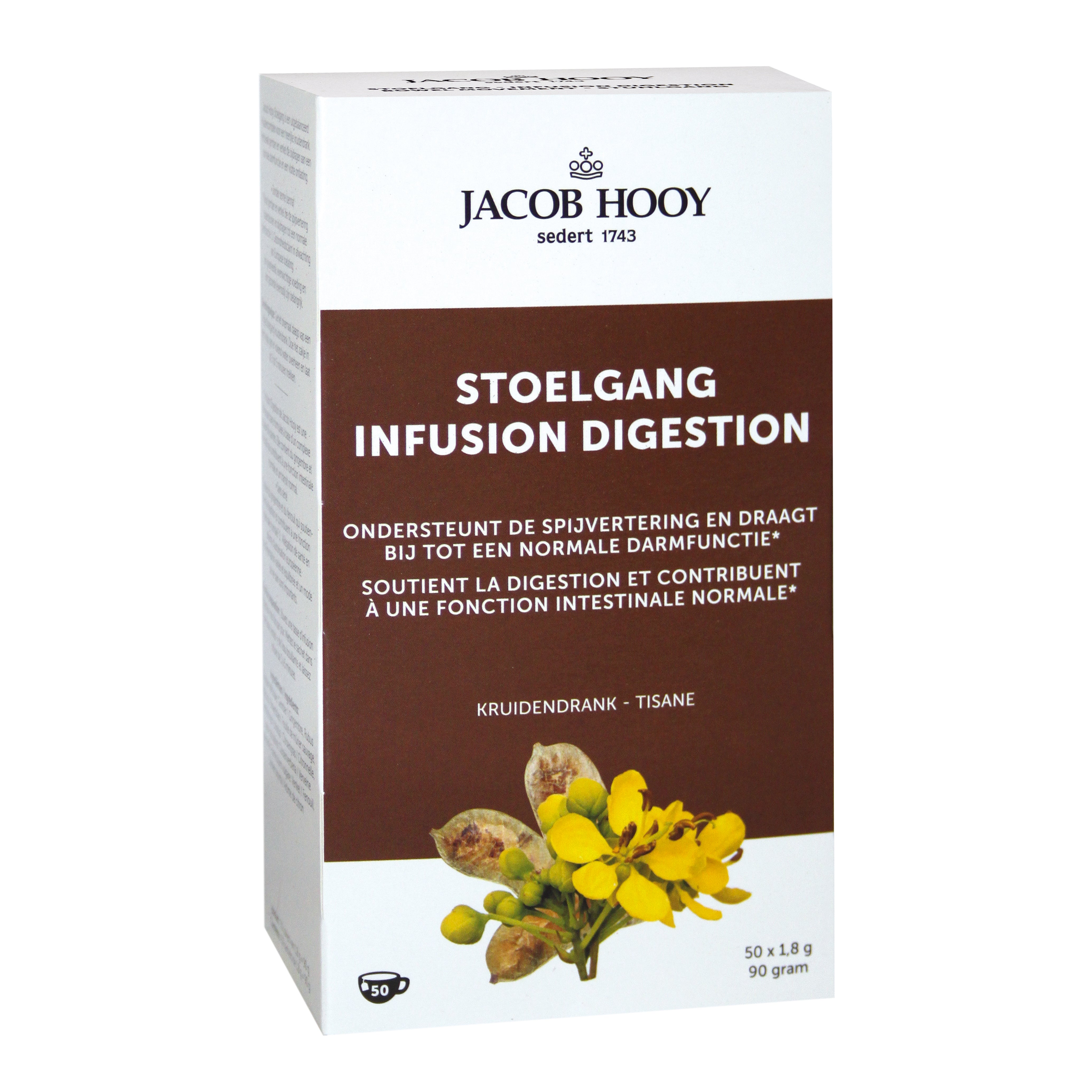 Jacob Hooy Natuurlijke stoelgang theezakjes 50.00 Zakjes