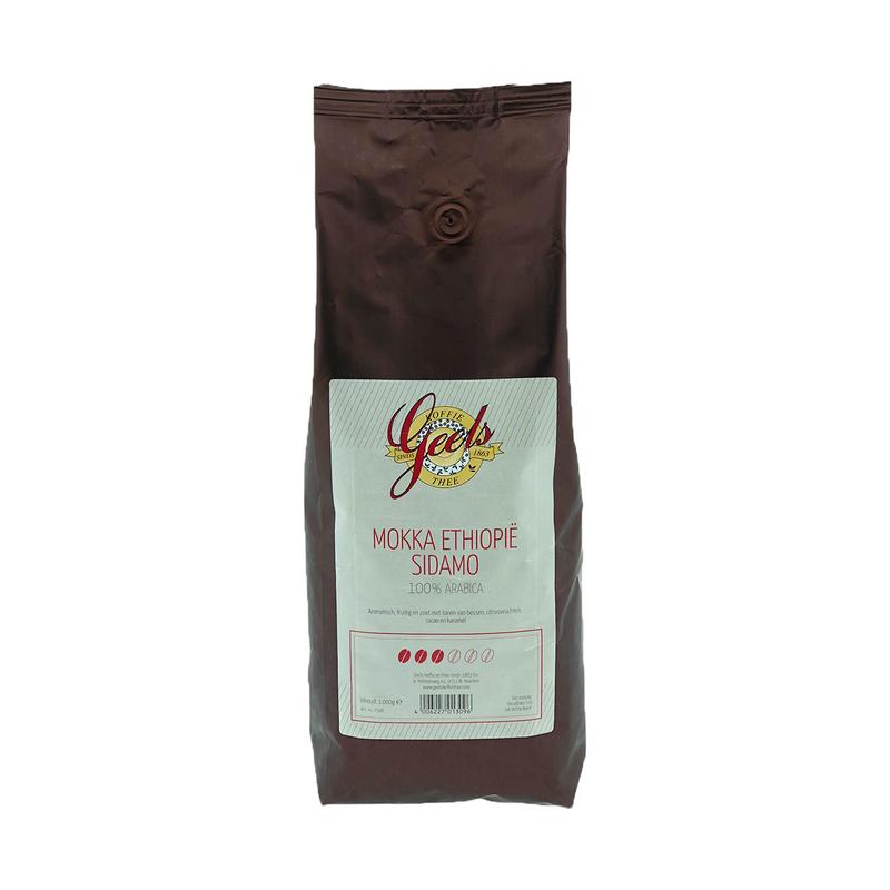 Geels Mokka Ehtiopia sidamo bonen 1 Kilogram