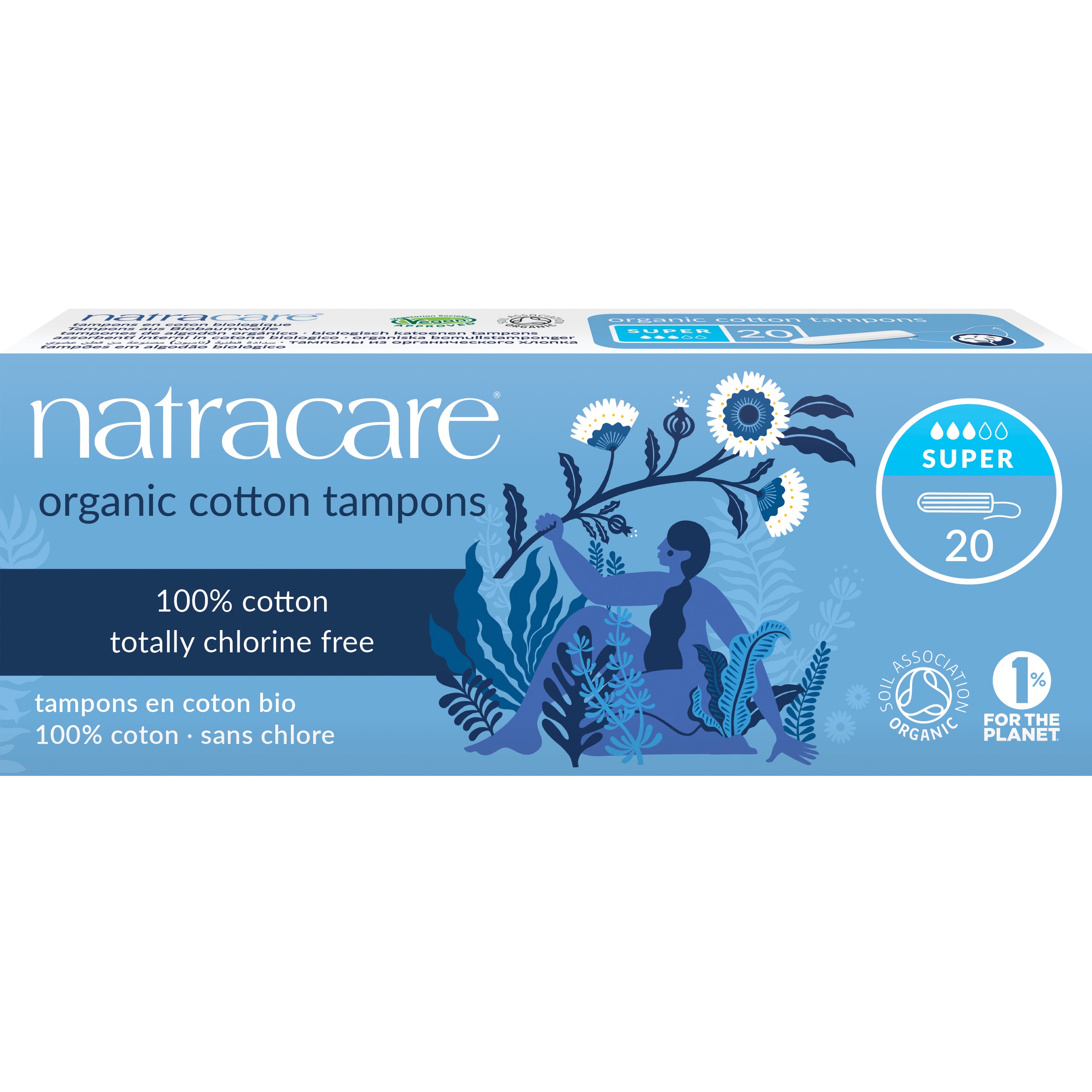 Natracare Tampons katoen super 20 Stuks