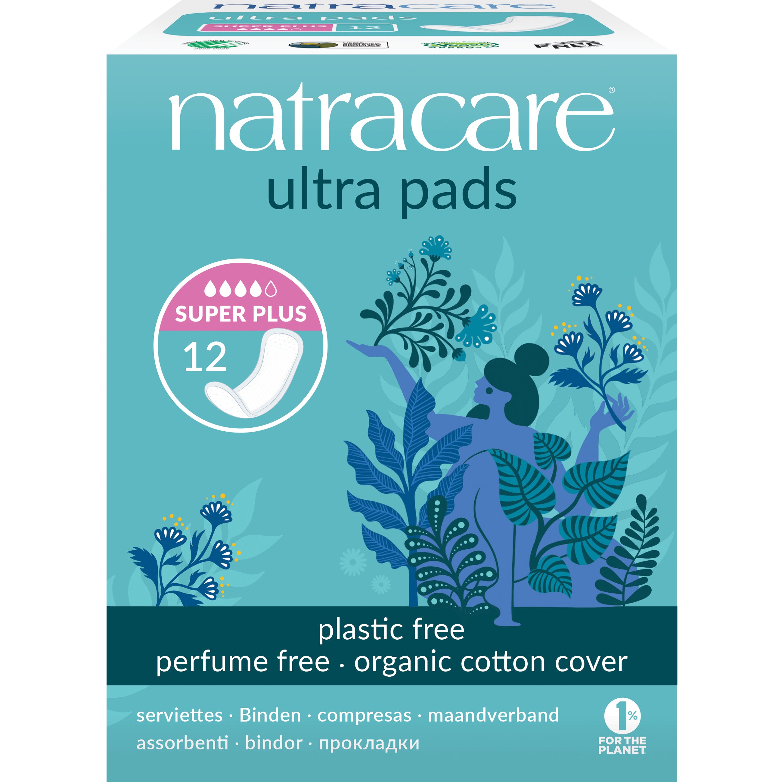 Natracare Maandverband super plus 12.00 Stuks