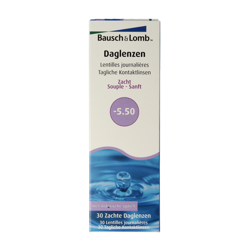 Bausch & Lomb Daglenzen -5.50 30 Stuks