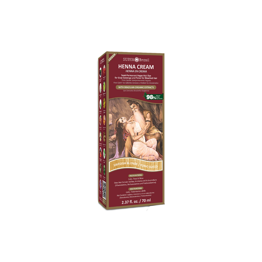 Surya Brasil Henna haarverf cream Swedish blonde 70.00 Milliliter